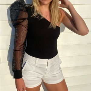 One shoulder body suit!!